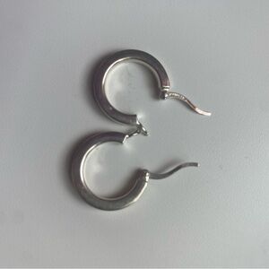 Elegant Silver Hoop Earrings